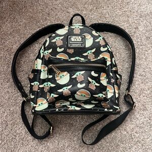 ✨ Loungefly Star Wars Grogu (Baby Yoda) Mini Backpack – Disney Parks Authentic ✨